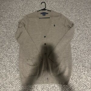 Ralph Lauren Beige Button-Up Cardigan